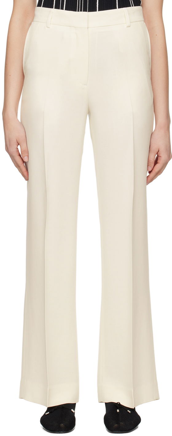 Nohavice TOTEME TOTEME Relaxed-Fit Trousers Biela | 242-WRB1629-FB0106, 0