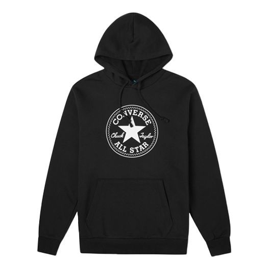 Mikina Converse Logo Print Hoodie Čierna | 10022802-A01