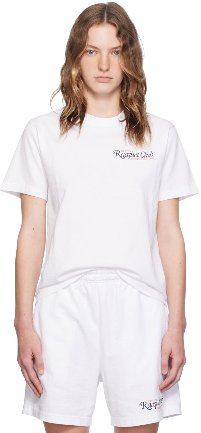 White '94 Racquet Club' T-Shirt