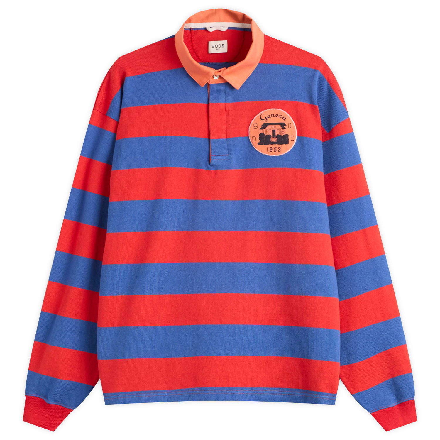Košeľa Bode Bode Clubhouse Rugby Shirt, Size Large Červená | MRF25CS004, 0