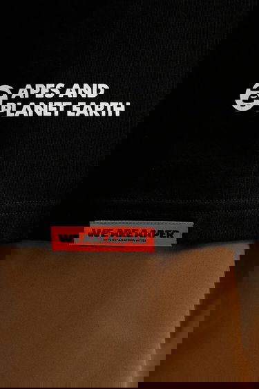 Tričko AAPE by A Bathing Ape AAPE Aaper Long Long Sleeve T-Shirt Čierna | AAPLTM1575XXN, 3