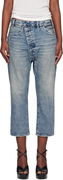 R13 Exene Cropped Distressed Jeans