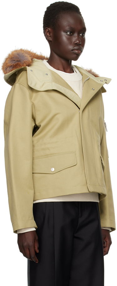 Parka Burberry Burberry Short Faux-Fur Trim Jacket Béžová | 8095254, 1