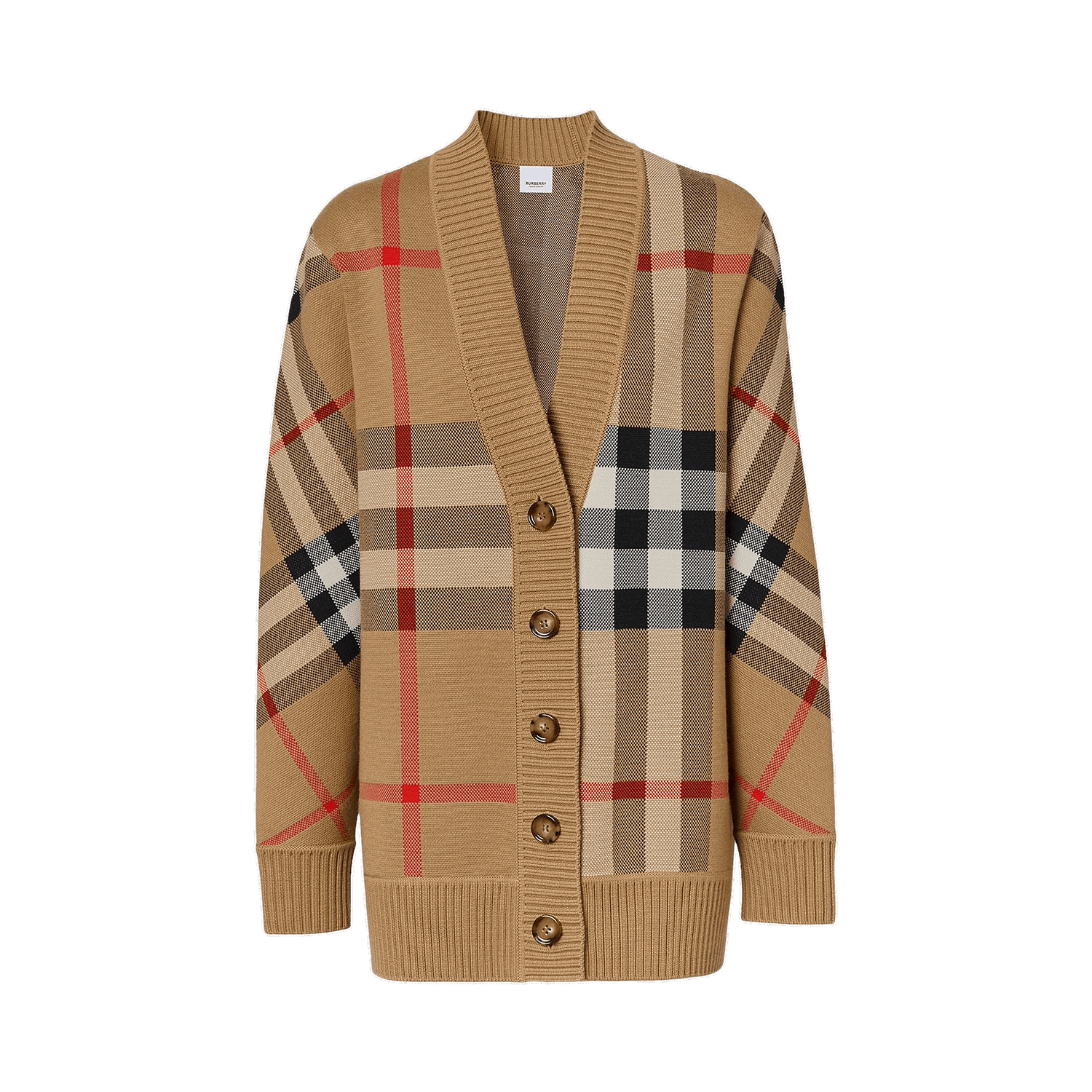 Sveter Burberry Oversize Cardigan Béžová | 8039153, 0