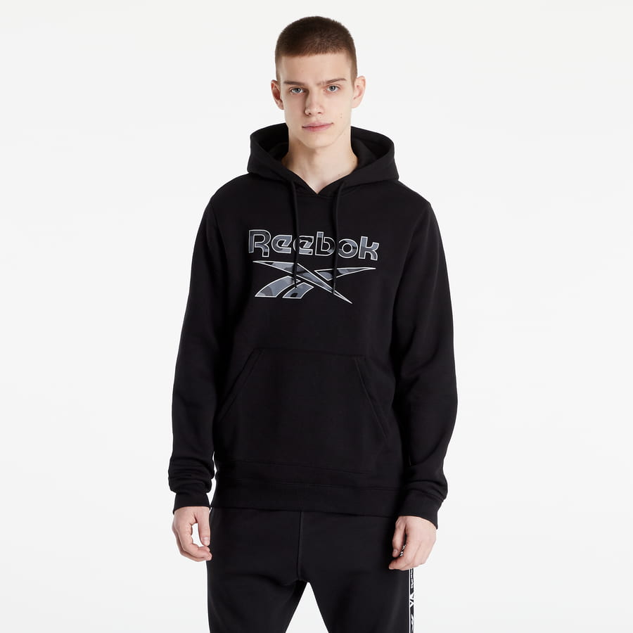 Mikina Reebok Identity Big Logo Hoodie Čierna | HE8174, 0