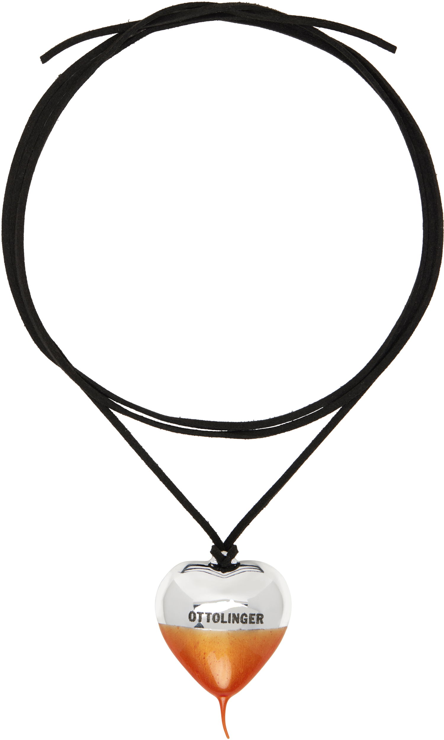 Náhrdelník Ottolinger Ottolinger Knotted Heart Pendant Necklace Oranžová | 12590022501, 0