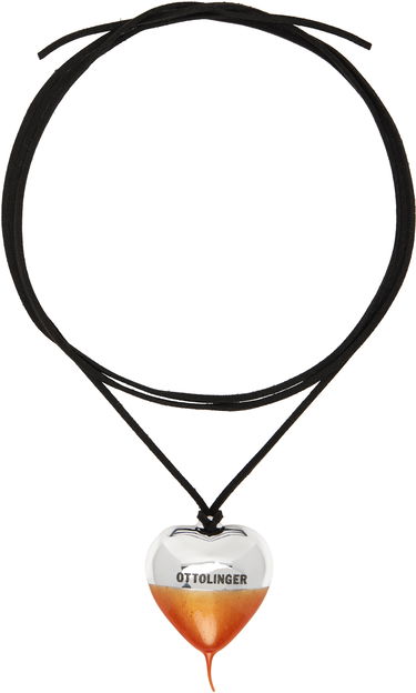 Náhrdelník Ottolinger Ottolinger Knotted Heart Pendant Necklace Oranžová | 12590022501, 0