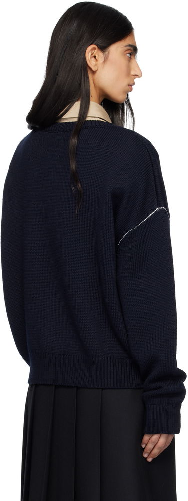 Sveter A.P.C. A.P.C. Logo Sweater Navy | WOASL-M23009, 2