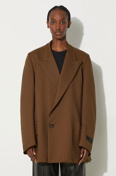 Bunda Maison Margiela Oversized Frayed Blazer Hnedá | S62BN0106.M35222, 0