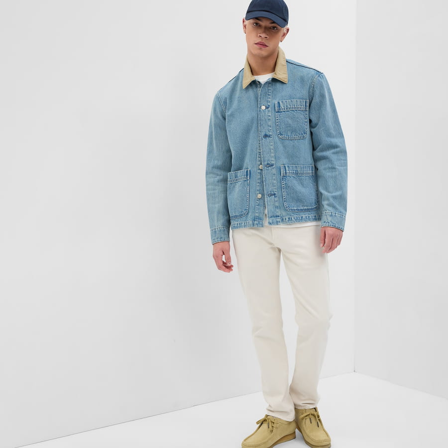 Bunda GAP Indigo Chore Jacket Modrá | 585766-00, 0