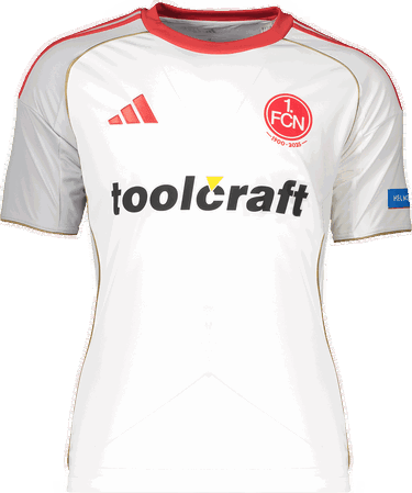 Dres adidas Originals 1. FC Nürnberg Away Jersey 2025/26 Biela | 6fcnjd7378, 0