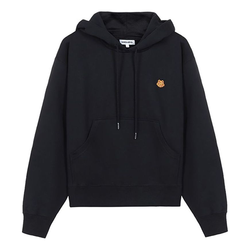 Mikina KENZO KENZO Small Tiger Head Embroidered Loose Hoodie Čierna | FB52SW7774ML-99, 0