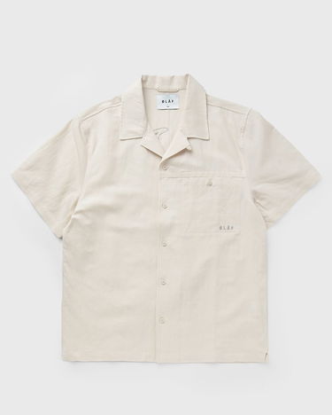 Košeľa ØLÅF Linen Resort Shirt Béžová | M210304-OFFWHITE, 1