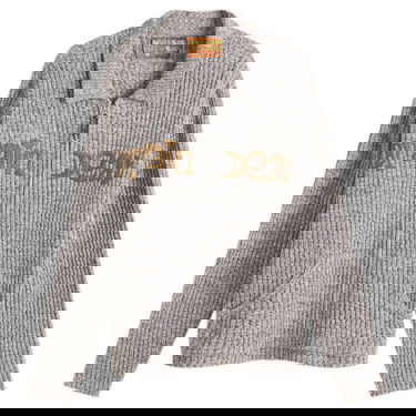 Sveter Brain Dead Brain Dead Rib Knit Cardigan, Size Large Šedá | BDS25012O043-BRN, 0