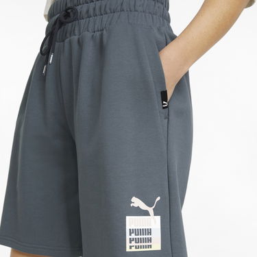Šortky Puma Brand Love High Waist Longline Šedá | 534464-42, 2