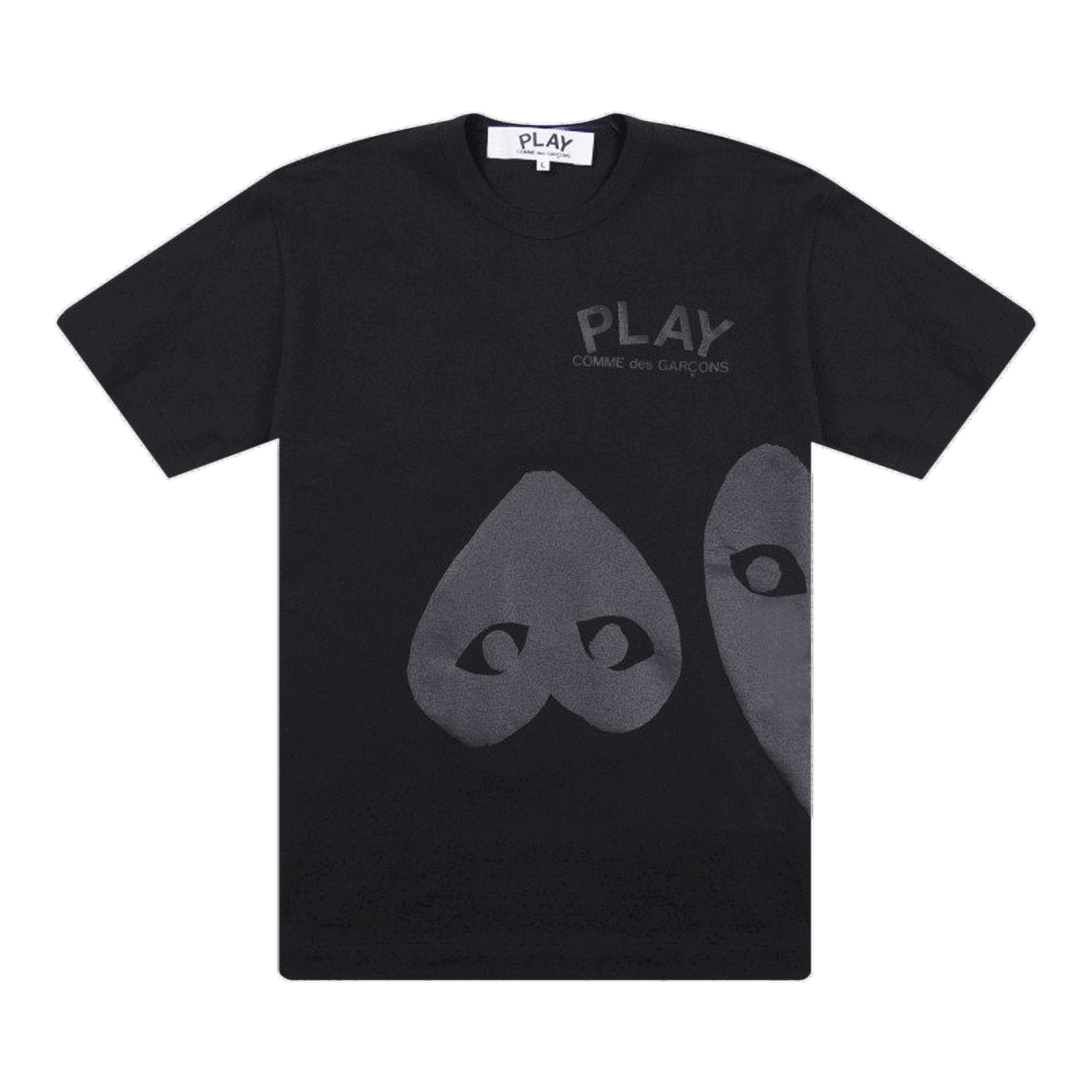 Tričko Comme des Garçons PLAY Three Hearts T-Shirt Čierna | AZ T196 051 1, 0