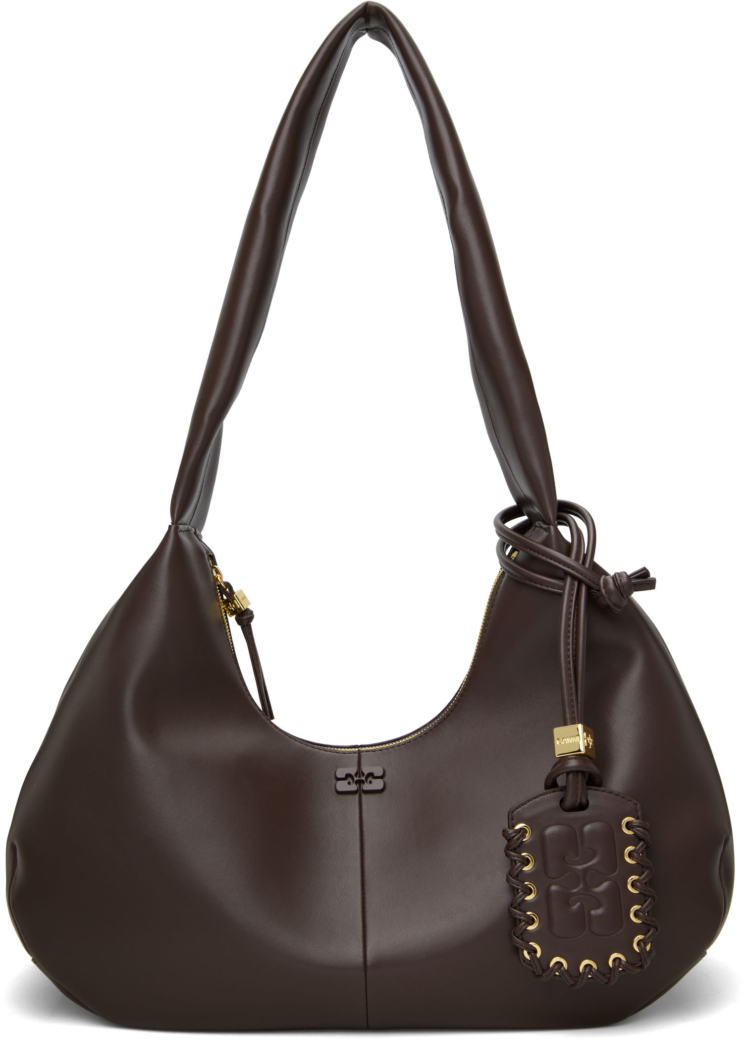 Kabelka GANNI GANNI Medium Shoulder Bag Hnedá | A6840, 0