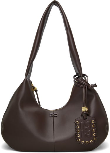 Kabelka GANNI GANNI Medium Shoulder Bag Hnedá | A6840, 0