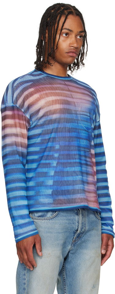 Tričko Jean Paul Gaultier Jean Paul Gaultier 'The Oversized Air' Long Sleeve Top Modrá | 25/03-W-TO317-M005P-565034, 1