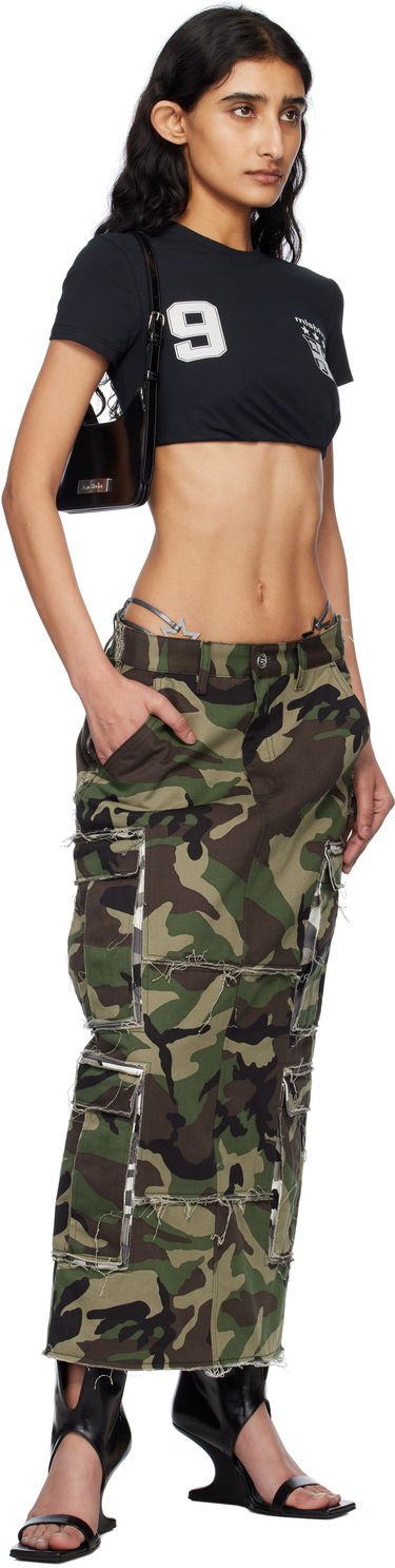 Crop Top MISBHV MISBHV Cropped Football T-Shirt Čierna | 250W138, 3