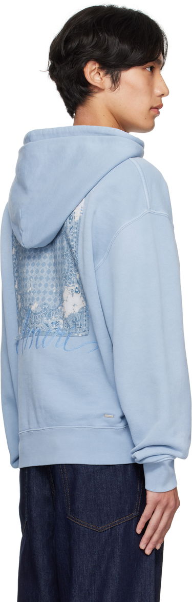 Mikina AMIRI Amiri Bandana Oversized Hoodie Modrá | AMJYHD1117, 2