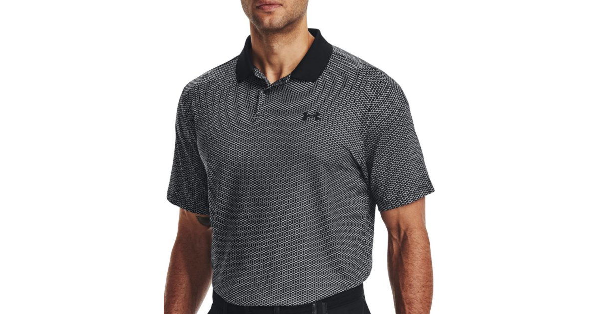 Polo tričko Under Armour Perf 3.0 Printed Polo Shirt Šedá | 1377377-002, 1