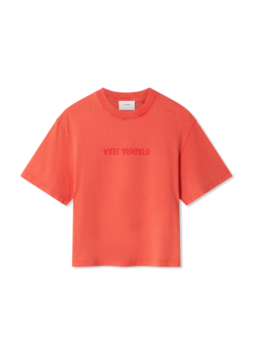 Tričko AXEL ARIGATO Distort Short-Sleeve T-Shirt Oranžová | A2987006