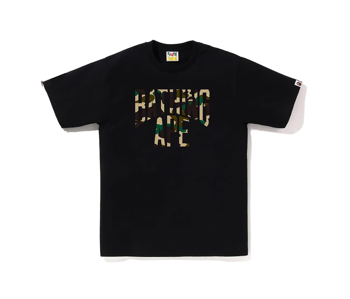 Tričko BAPE Bape 1st Camo NYC Logo Tee Black Yellow Čierna | 1600000572014, 0