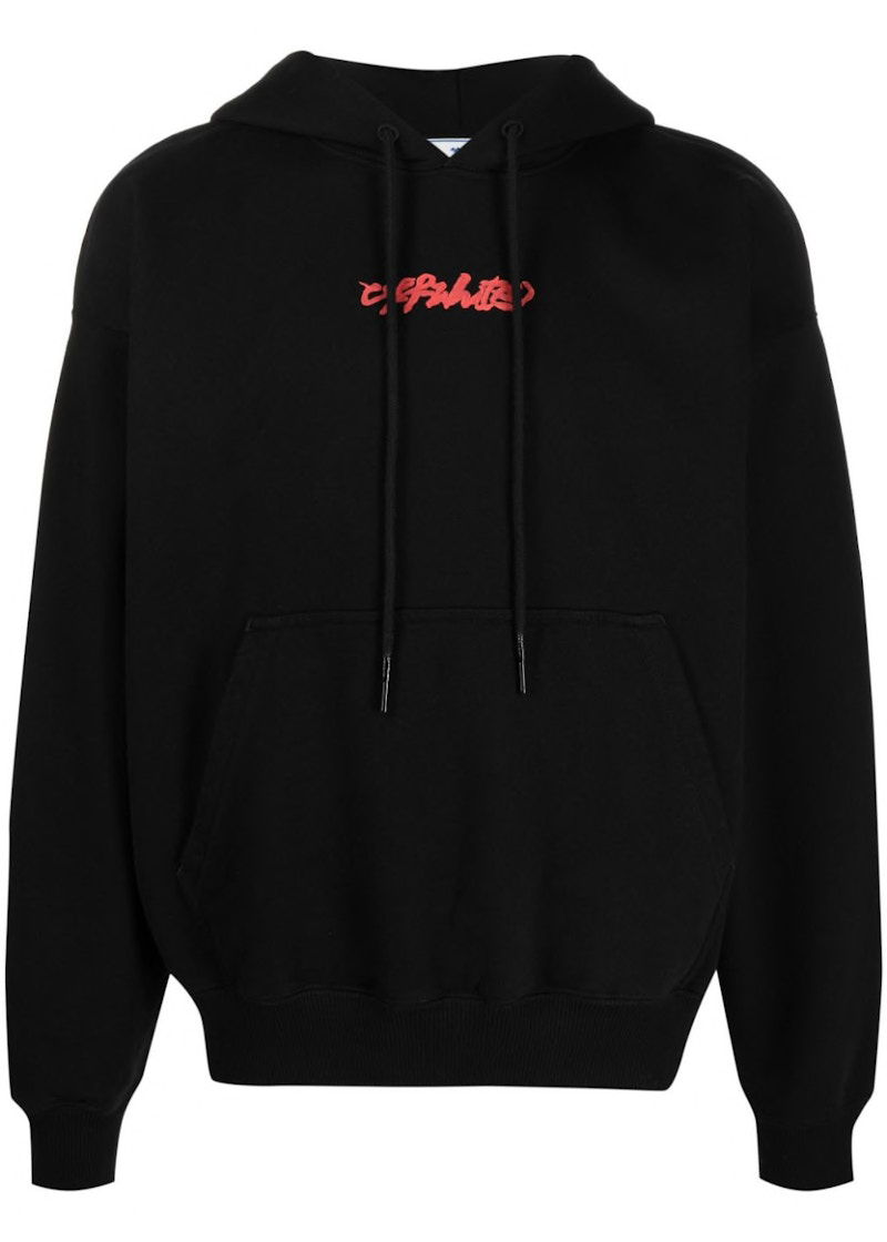 Mikina Off-White Arrows On Canvas Hooded Sweatshirt Black Multi Čierna | OMBB085F21FLE0121084, 0