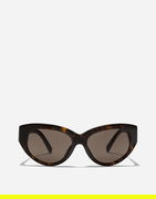 Crossed Cat-Eye Acetate Sunglasses Onesize