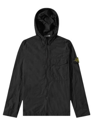 Bunda Stone Island Naslan Light Hooded Shirt Jacket Čierna | 761512402-V0029