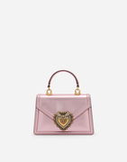 Dolce & Gabbana Metallic Embellished Heart Leather Shoulder and Crossbody Bag