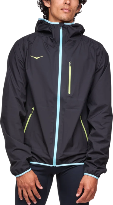 Vetrovka Hoka One One Tecsky Waterproof Jacket Čierna | 1156094-blk, 0
