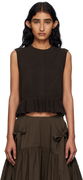 Cecilie Bahnsen Bill Ruffled Hem Knit Vest