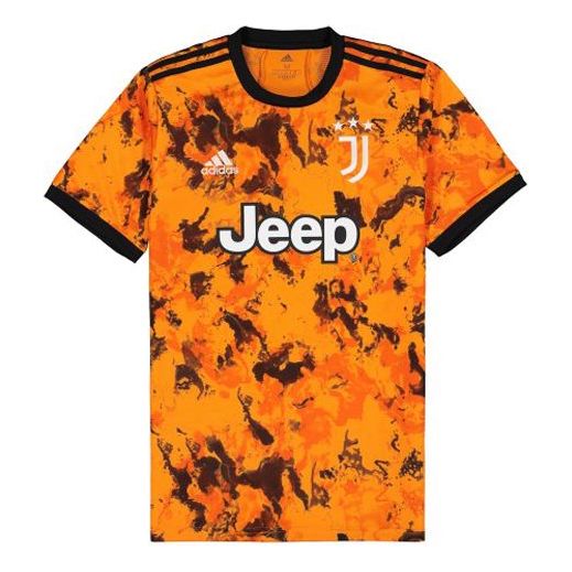 Dres adidas Originals Juventus Player Edition 20-21 Away Patchwork Print Soccer Jersey Oranžová | GE4854, 0