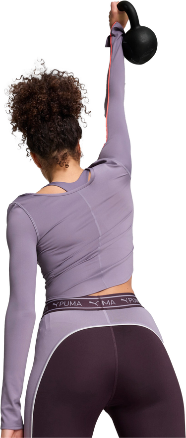 Crop Top Puma Puma CLOUDSPUN Long Sleeve Training Crop Top Fialová | 525775-30, 2