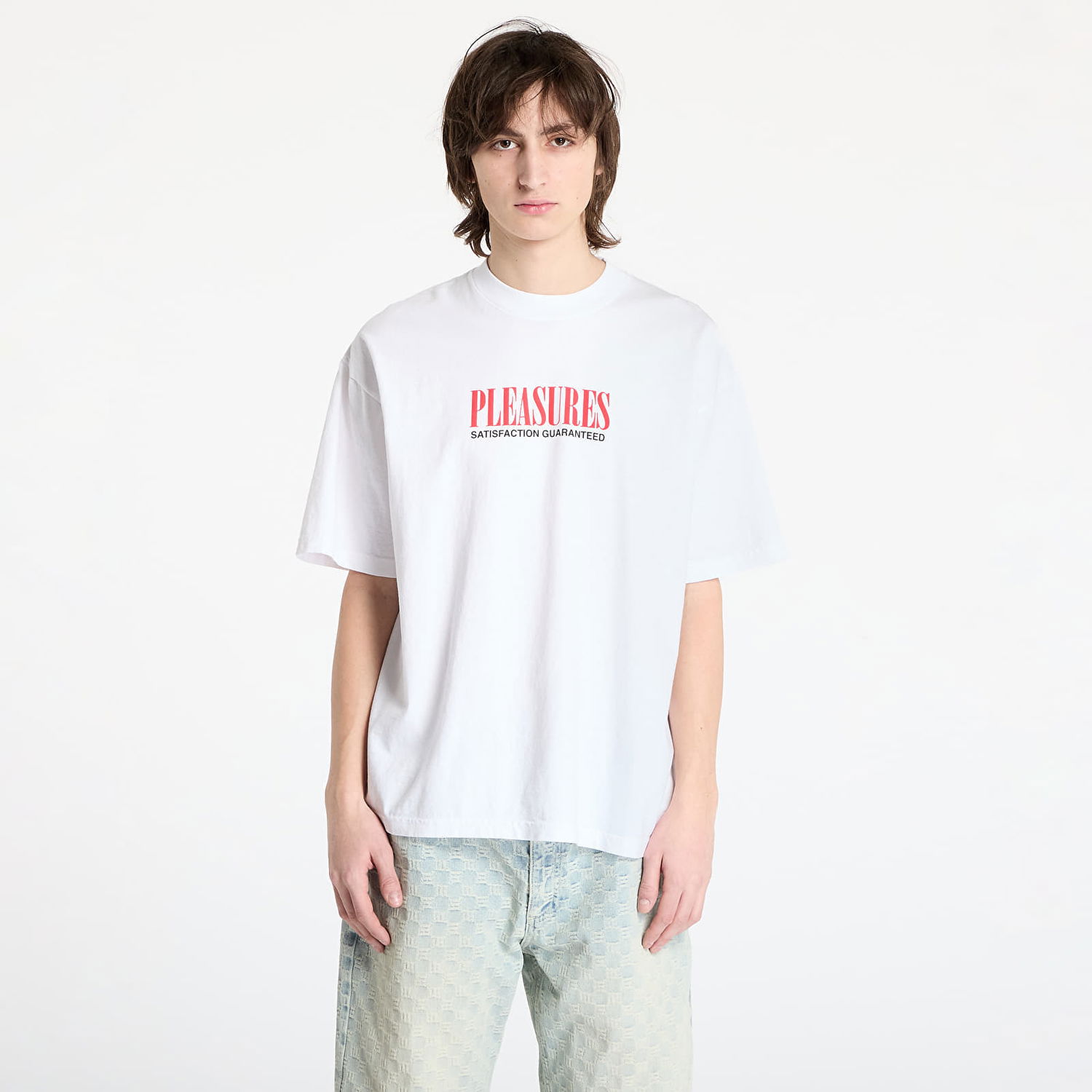 Tričko Pleasures Pleasures Satisfaction T-Shirt Biela | P25SP052 WHITE, 0