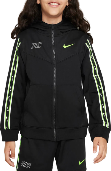 Mikina Nike Sportswear Repeat Taped Sleeve Full-Zip Hoodie Čierna | dz5622-013, 0
