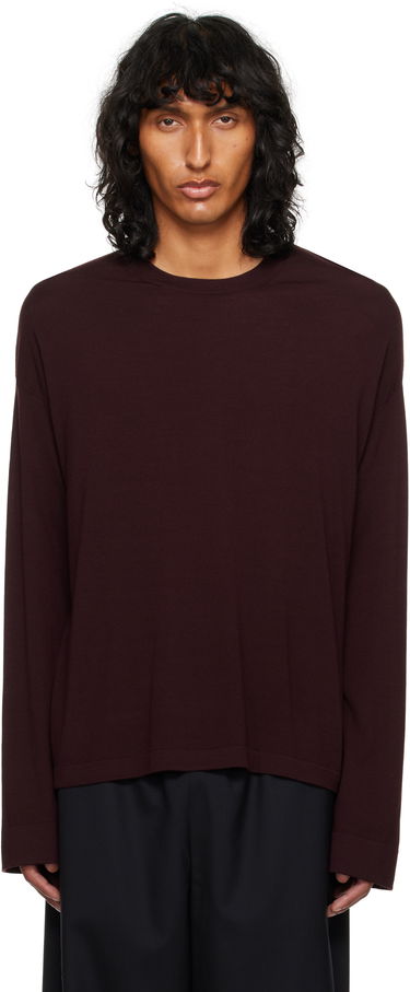 Tričko The Row Belfast Long Sleeve T-Shirt Vínová | 693-Y590, 0
