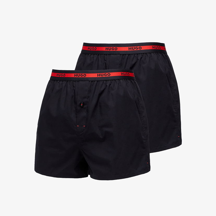 Boxerky BOSS Woven Boxer Shorts 2 Pack Black Čierna | 50493950-001