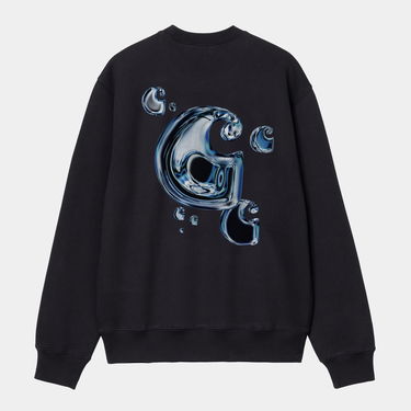 Mikina Carhartt WIP Solar Chrome Sweatshirt Čierna | I035189_6, 1