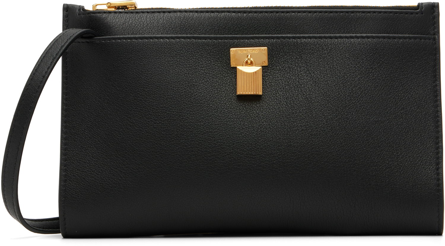 Kabelka Tom Ford TOM FORD Mini Natural Grain Leather Padlock Bag Čierna | S0517-LCL490G, 0