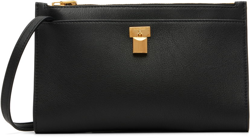 Kabelka Tom Ford TOM FORD Mini Natural Grain Leather Padlock Bag Čierna | S0517-LCL490G