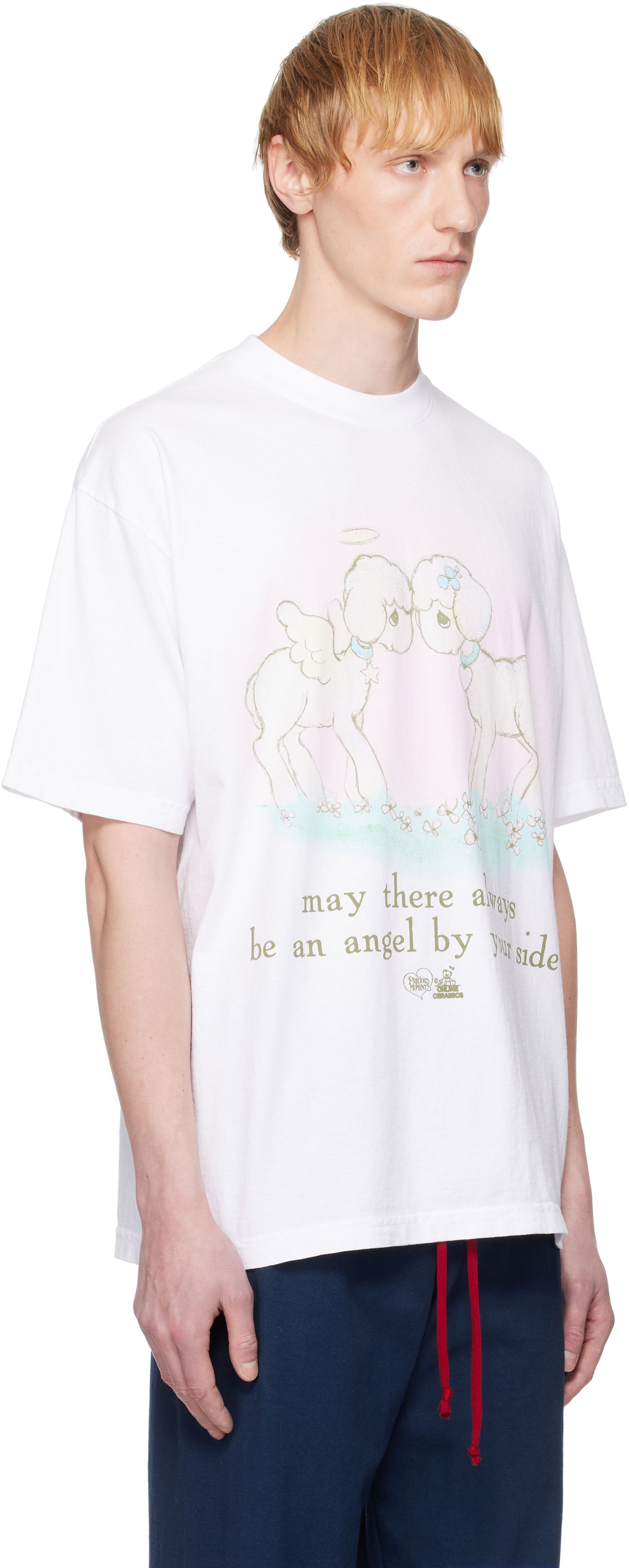 Tričko Online Ceramics Online Ceramics Precious Moments 'Angel' T-Shirt Biela | Angel Black SS Tee, 1