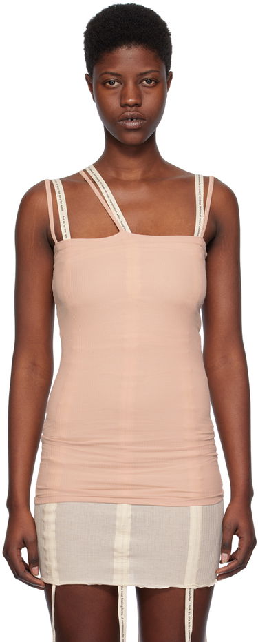 Tielko Baserange Slim Ribbed Tank Top Ružová | TONI-RB-SP24, 0