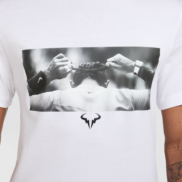 Tričko Nike Rafael Nadal Graphic Tennis T-Shirt Biela | IM6054-100, 4