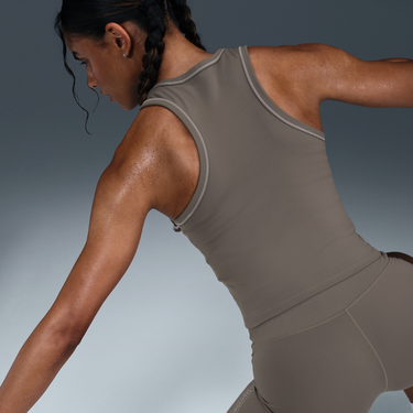 Tielko Nike Nike One Fitted Dri-FIT Cropped Tank Šedá | IB7886-289, 3