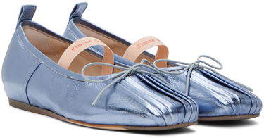 Starostlivosť o obuv Simone Rocha Simone Rocha Classic Logo Band Ballerina Flats Modrá | RMP19 0777, 3