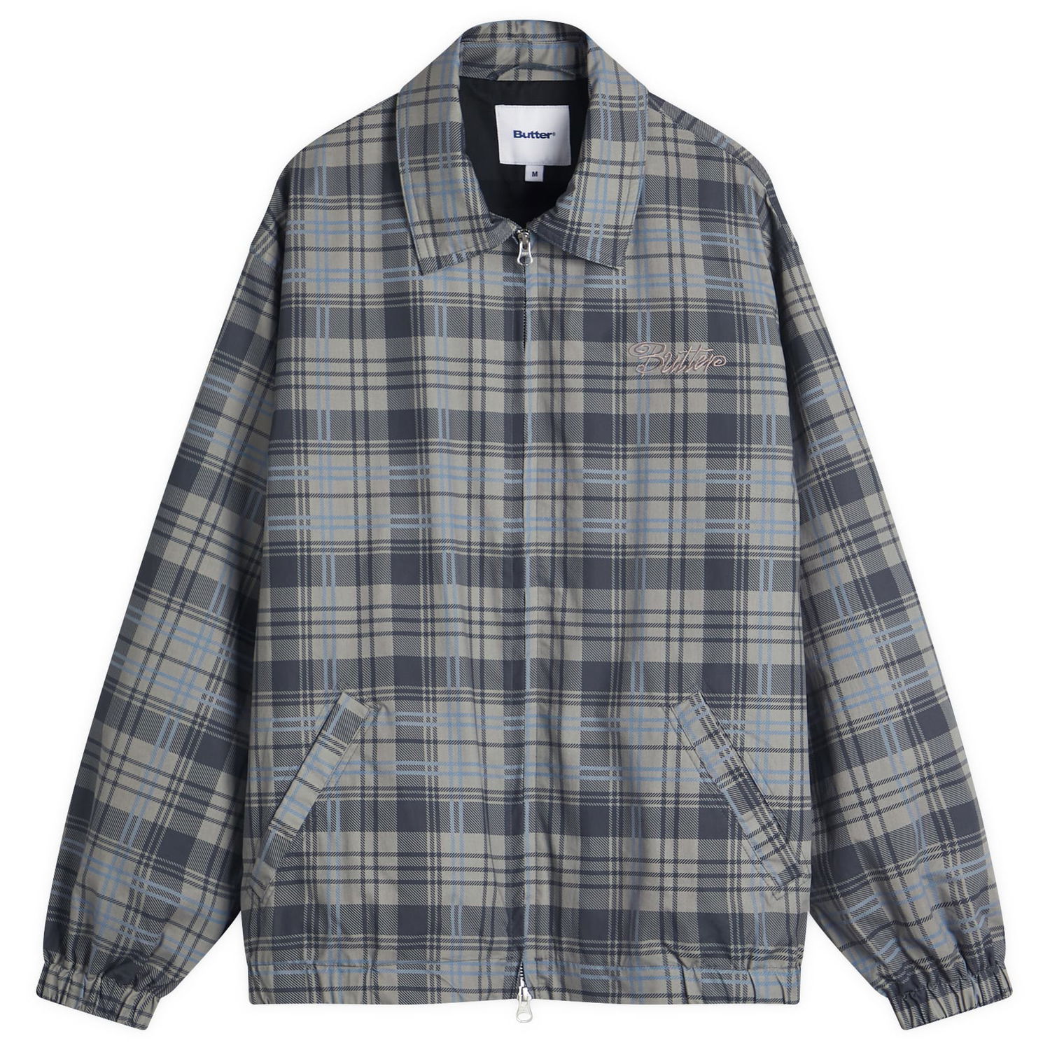 Vetrovka Butter Goods Jive Plaid Jacket Šedá | BG252602-PLA, 1