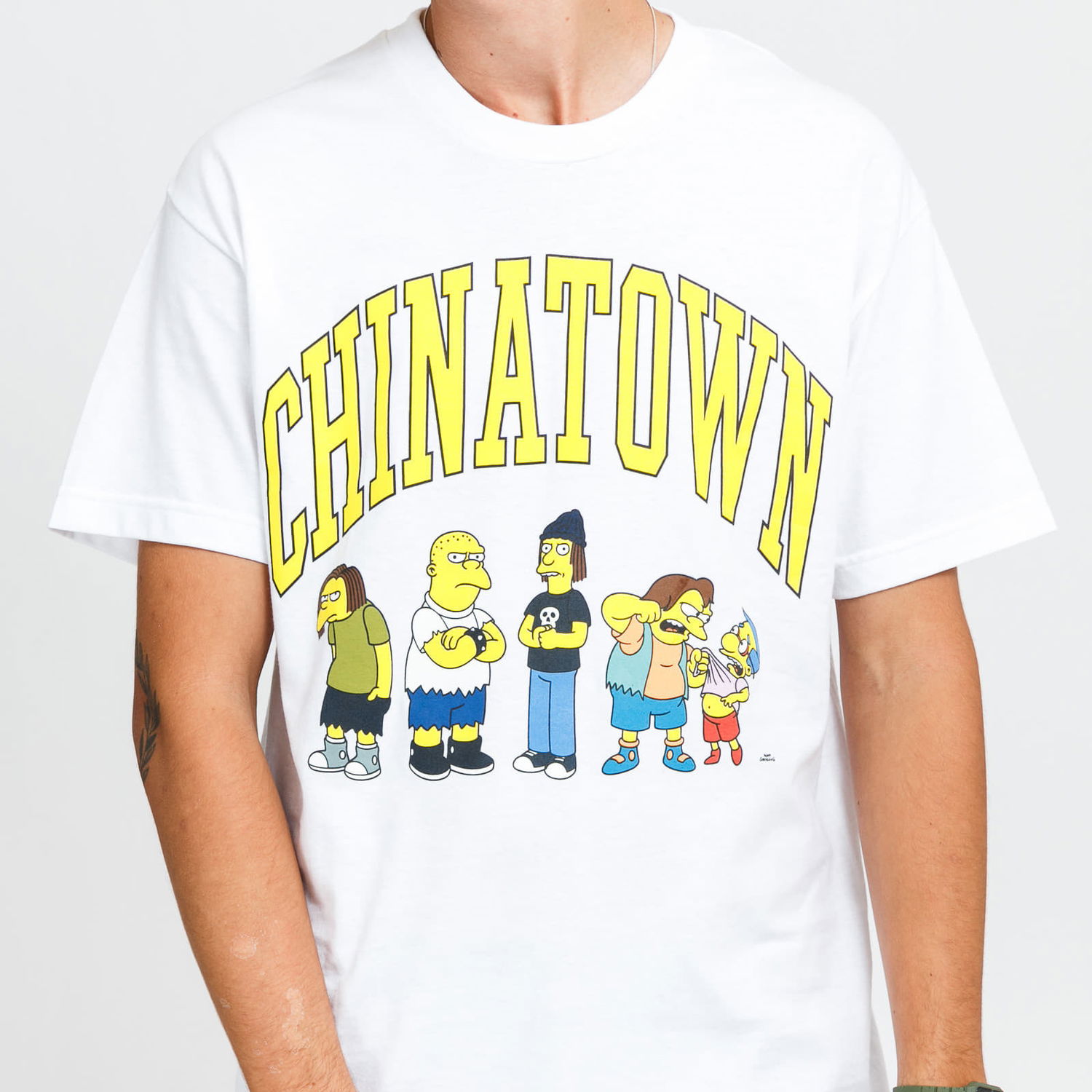 Tričko MARKET The Simpsons Ha Ha Arc Tee Biela | CTM1990350 / 1201, 1